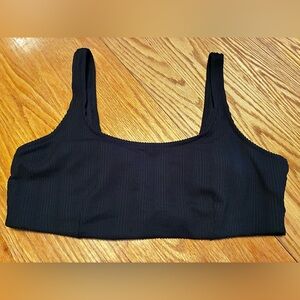 Women’s Old Navy Black Textured Bathing Suit Top XL